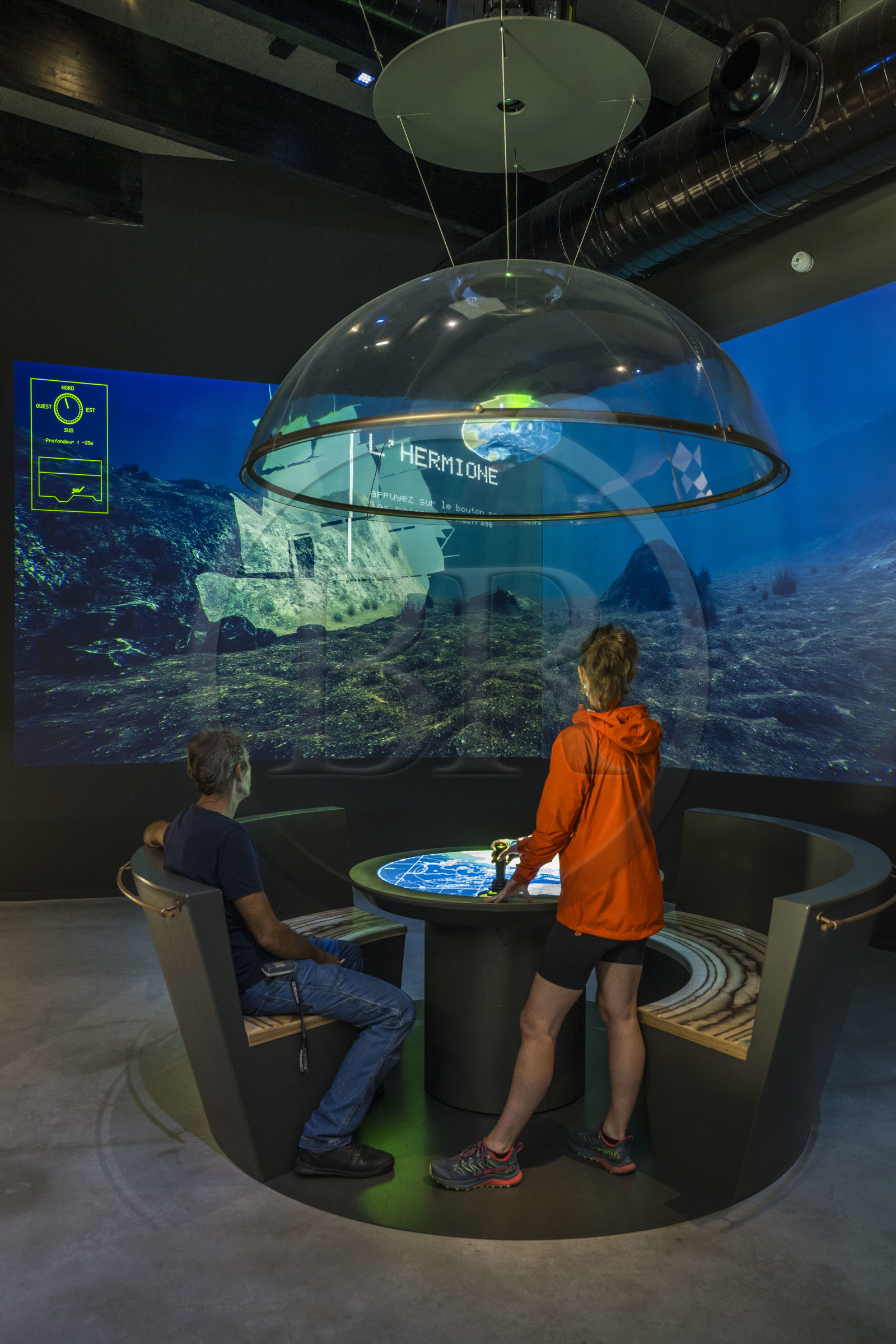 France, Loire-Atlantique (44), Cordemais, le centre de découverte Terre d’Estuaire, partir virtuellement à la recherche d’épaves sous-marines