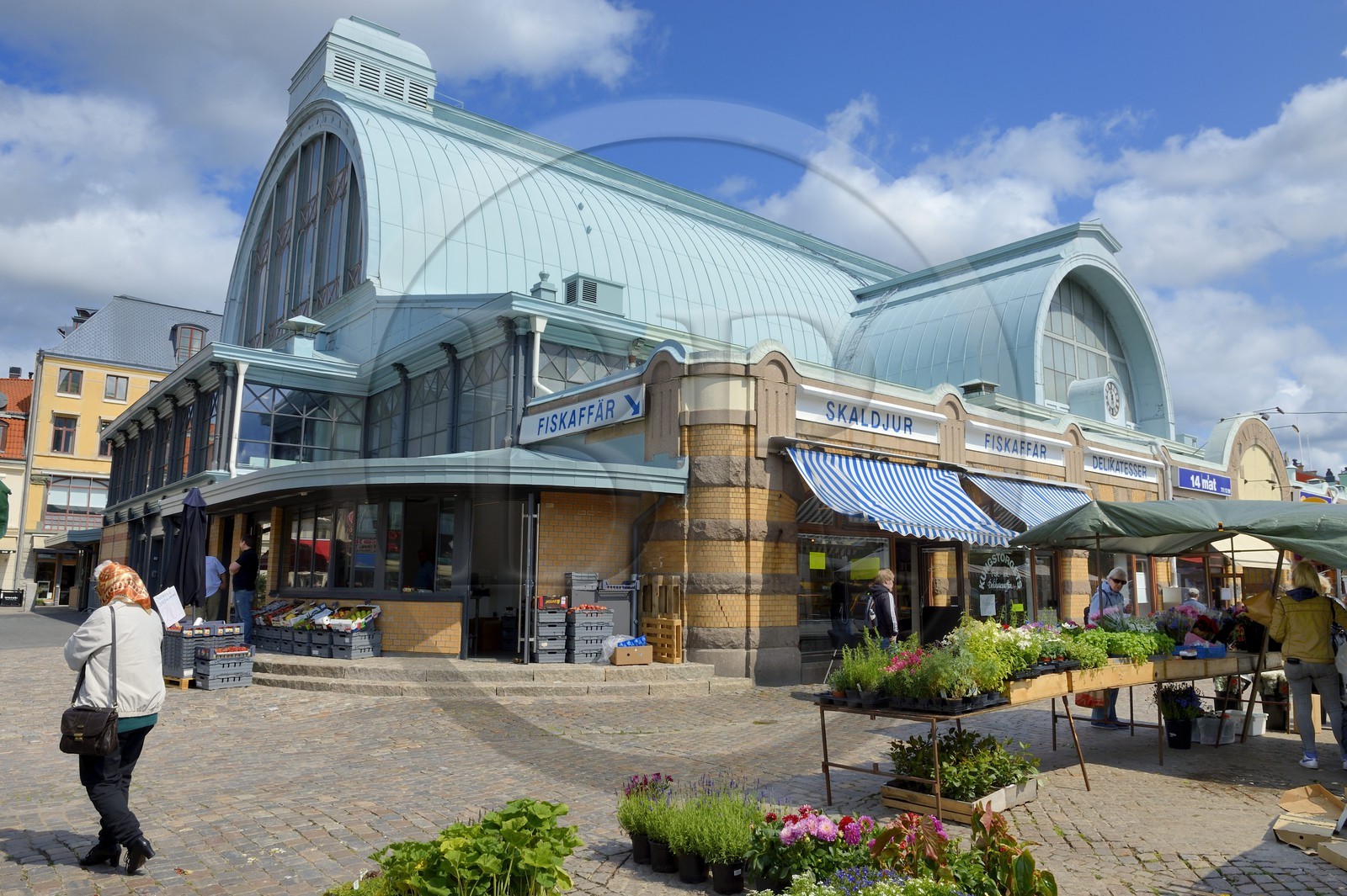 Suède, Västra Götaland, Göteborg (Gothenburg), les halles couvertes principales Saluhallen