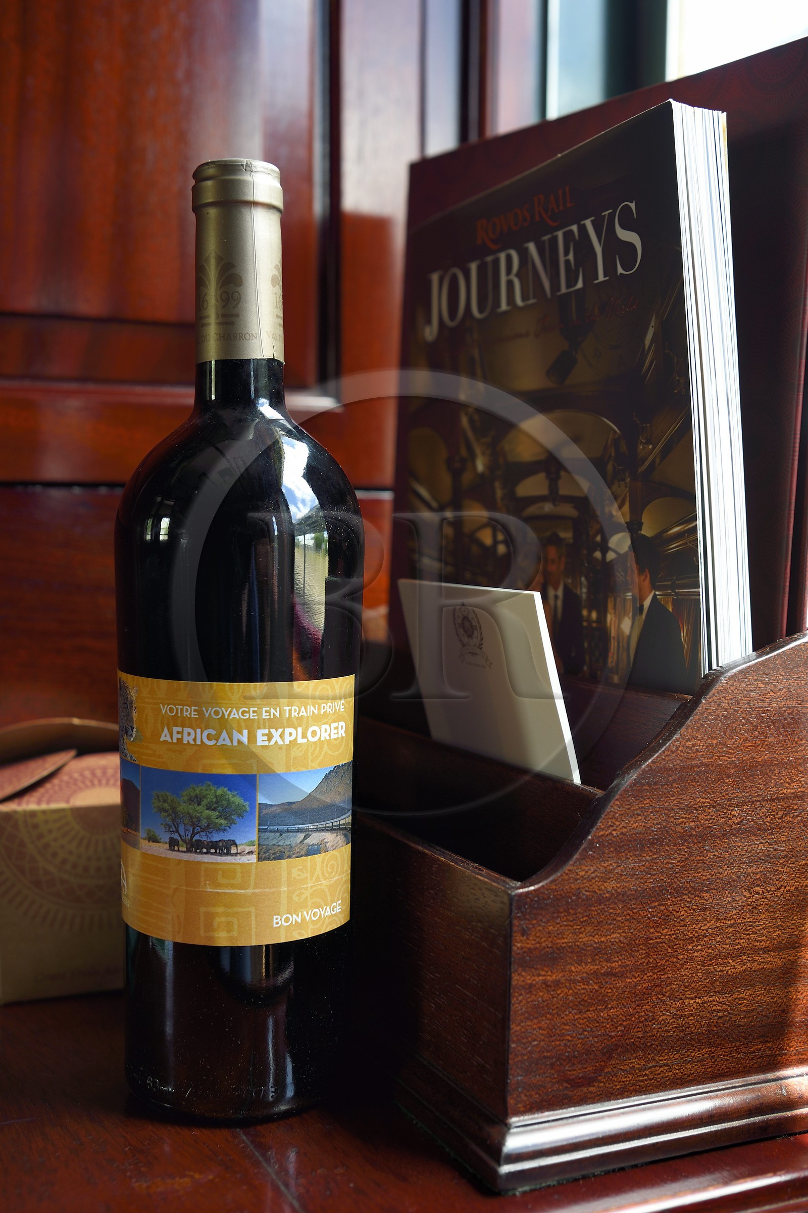 Namibie, région de Khomas, Windhoek, le train Shongololo express, dans la cabine du wagon-lits