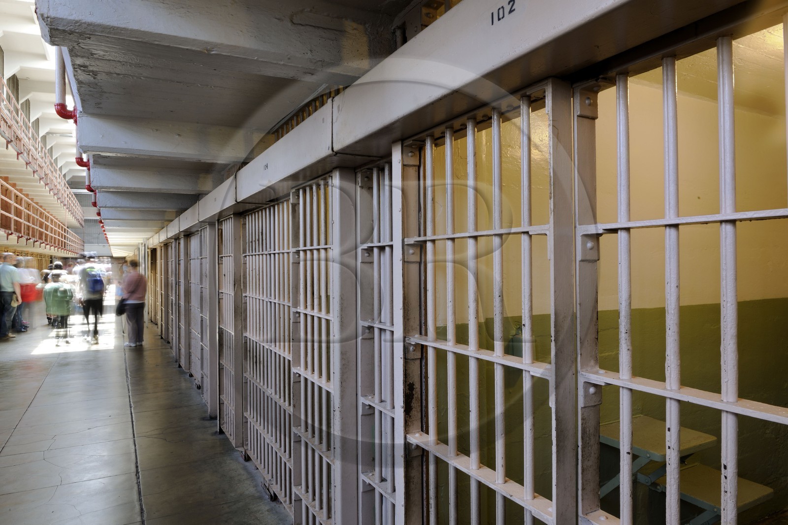 Etats-Unis, Californie, San Francisco, cellules de la prison d'Alcatraz