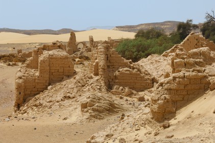 Egypte, Haute-Egypte, désert libyque, forteresse de Umm el-Dabadib au nord-est de Kharga