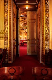 France, Paris (75), le Palais du Luxembourg (Sénat), salon Victor Hugo attenant à la salle des conférences