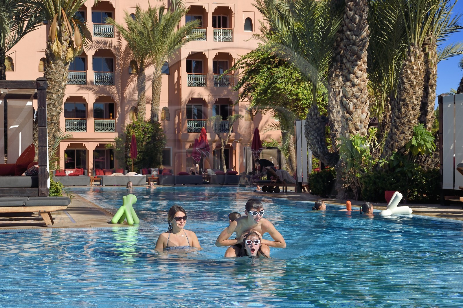 Maroc, Haut-Atlas, Marrakech, ville impériale, quartier Hivernage, Hotel Sofitel Marrakech Palais Imperial