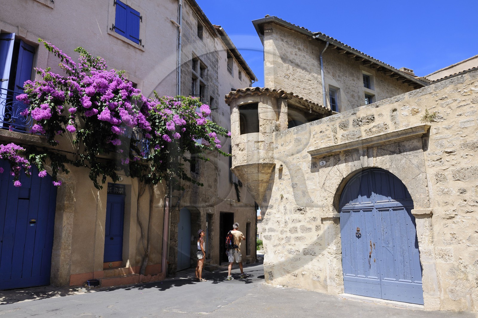 France, Hérault (34), Pézenas, vieille ville, échaugette d'un hôtel particulier