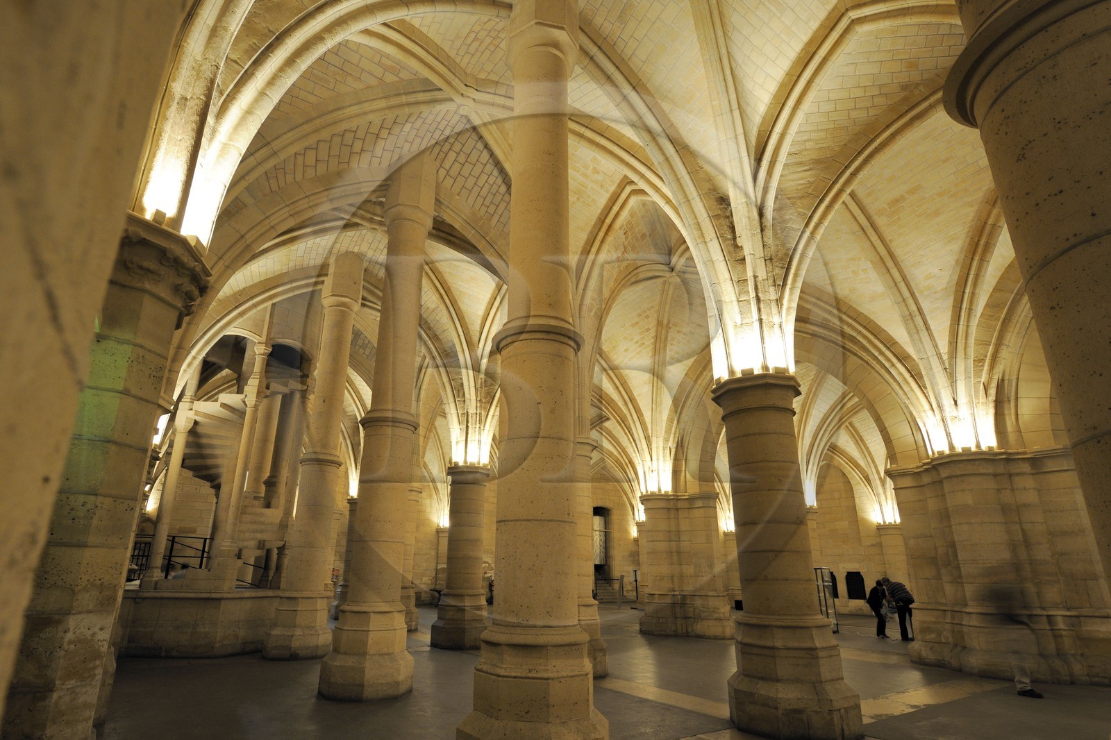 France, Paris (75), Ile de la Cité, la Conciergerie dans le Palais de Justice, la salle des Gens d'armes (1302)