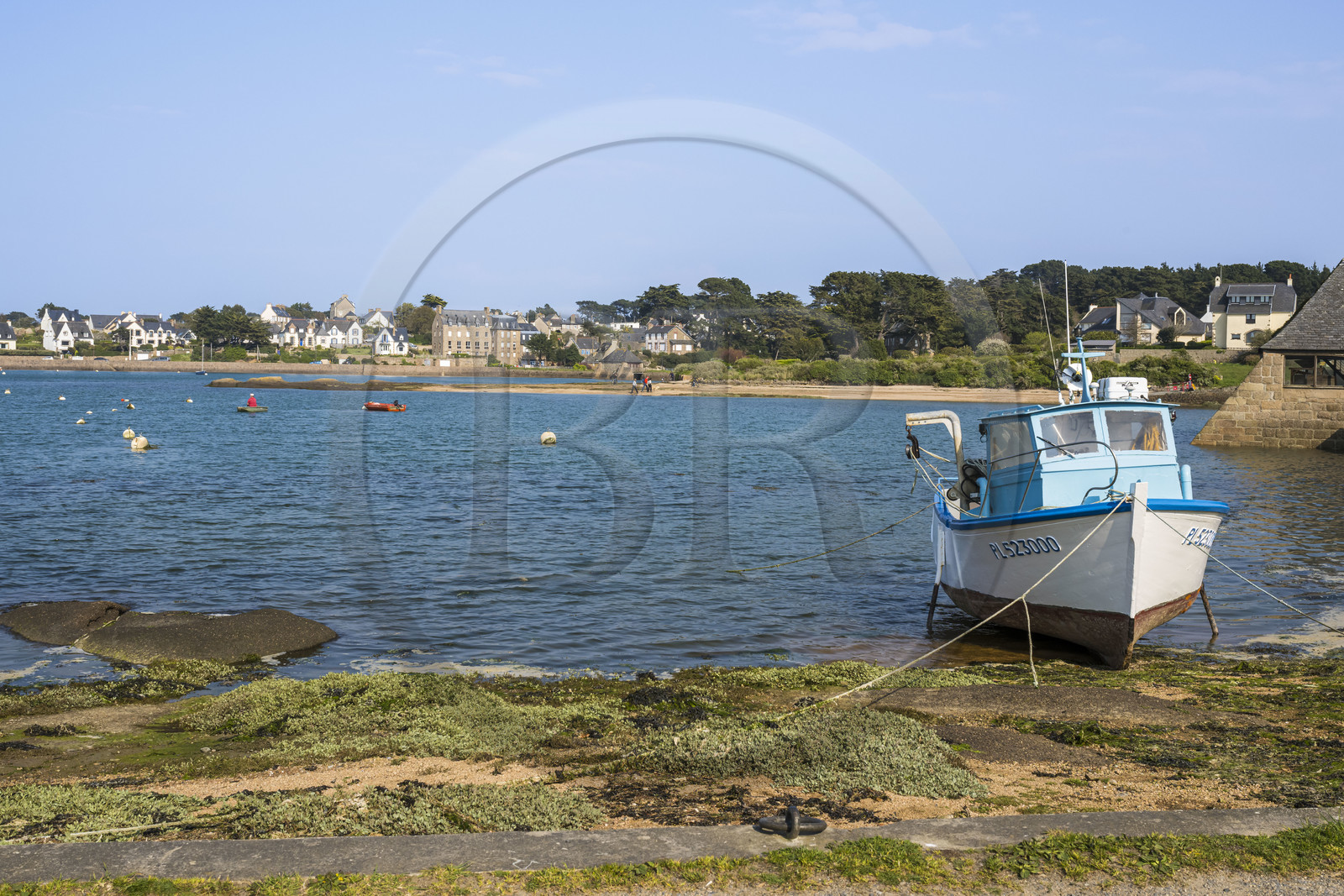 France, Côtes-d'Armor (22), Côte de Granit Rose, Perros-Guirec, port naturel de Ploumanac'h