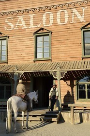 Spain, Andalusia, Almeria Province, Tabernas Desert, Fort Bravo Texas-Hollywood Amusement park where the 7 Mercenaries from John Sturges, Les Petroleuses from Christian-Jaque and A Fistful of Dollars from Sergio Leone were filmed