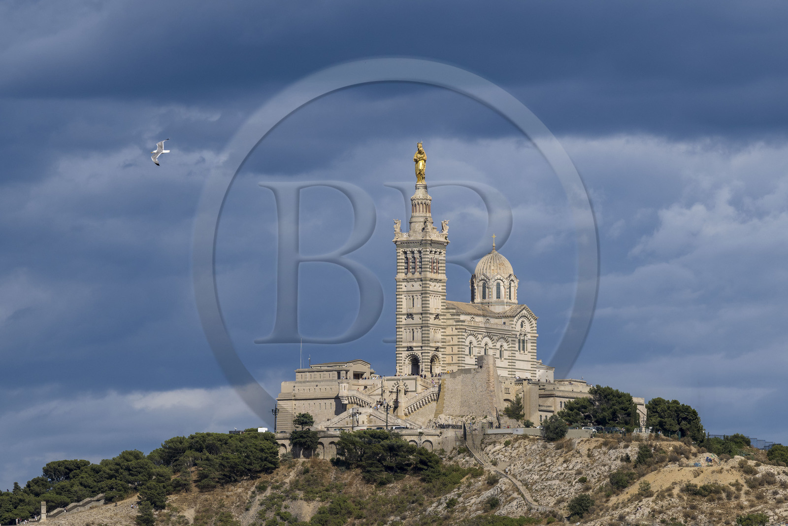France, Bouches-du-Rhône (13), Marseille, basilique Notre-Dame de la Garde