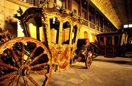 Portugal, Lisbonne, carrosse de Joao V (18ème siècle), musée des carrosses