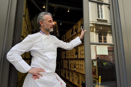 France, Rhone, Lyon, restaurant La Mère Brazier founded in 1921 by Eugenie Brazier, Mathieu Viannay two Michelin stars Chef