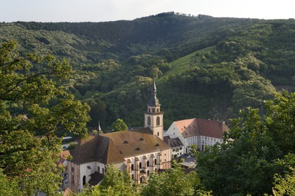 France, Bas-Rhin (67), Andlau, abbaye bénédictine d'Andlau fondée en 880