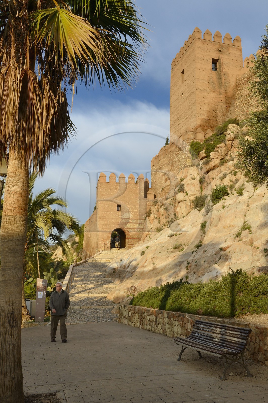 Espagne, Andalousie, Almeria, forteresse la Alcazaba