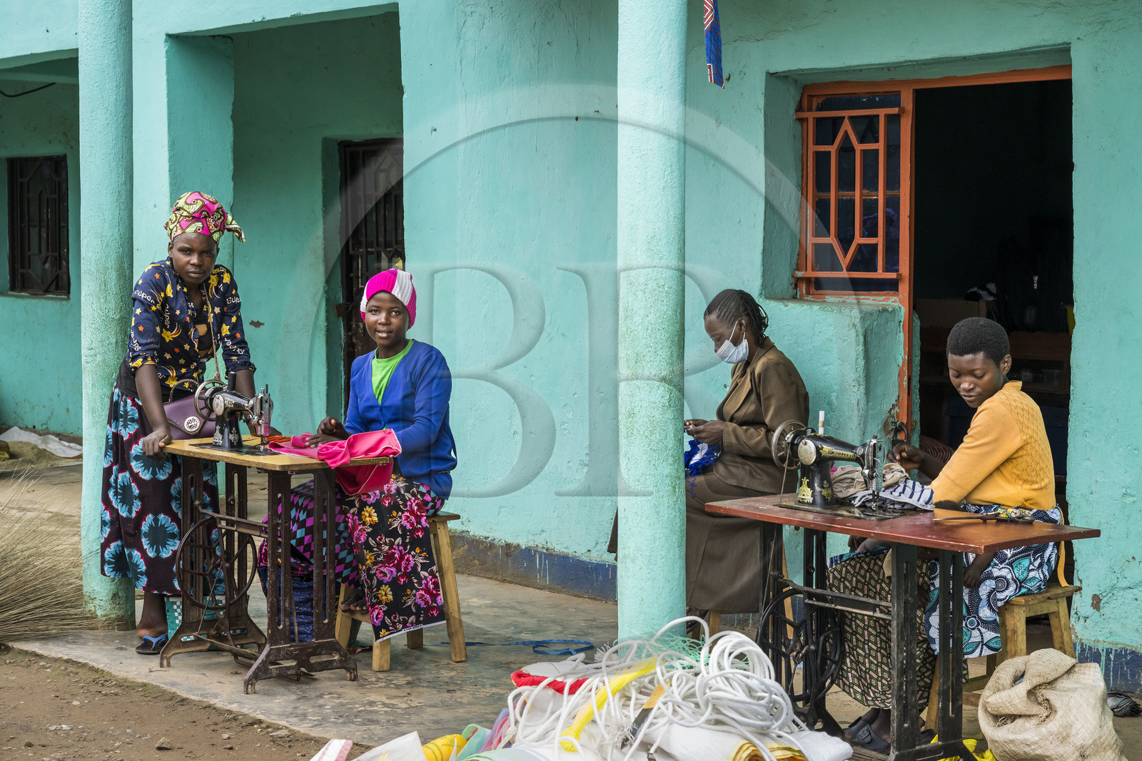 Rwanda, Province du Nord, District de Musanze (Ruhengeri), jour de marché à Muryabazira sur la Route Nationale 4 entre Kigali et Ruhengori