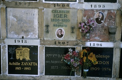 France, Paris 20ème (75), cimetière du Père Lachaise, le columbarium