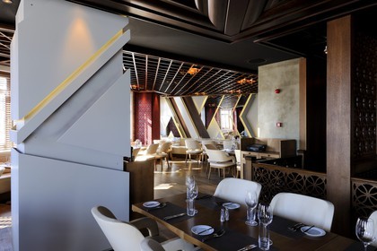 Turkey, Istanbul, Besiktas District, W Hotel in the Akaretler historical housing with terrace, five star hotel of the W American chain