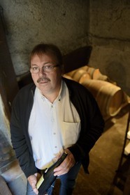 France, Moselle, Petite-Hettange, Jean Marie Leisen Moselle wine producer, ​​Stromberg domain
