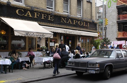 Etats-Unis, New York, Manhattan,  restaurant de Mulberry street dans Little Italy