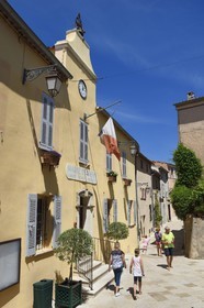 France, Var, Gulf of Saint Tropez, Gassin, labelled Les Plus Beaux Villages de France (The Most Beautiful Villages of France), the City Hall