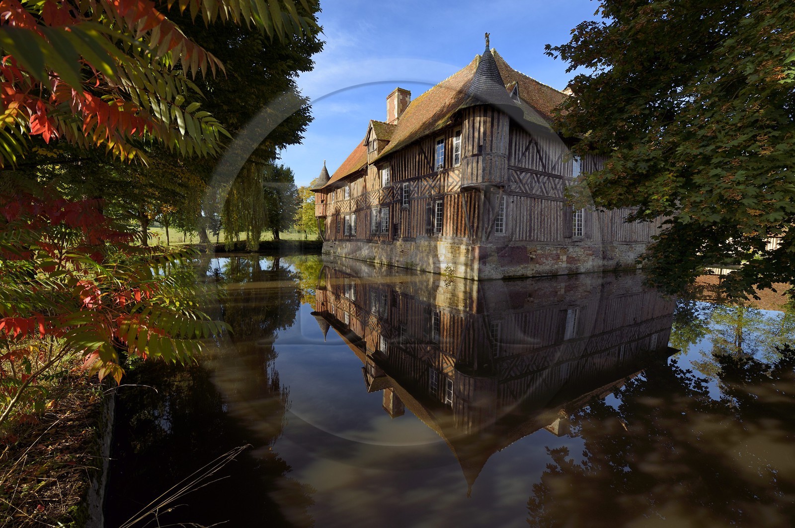 France, Calvados (14), Pays d'Auge, Coupesarte, Manoir de Coupesarte du XVIe siècle