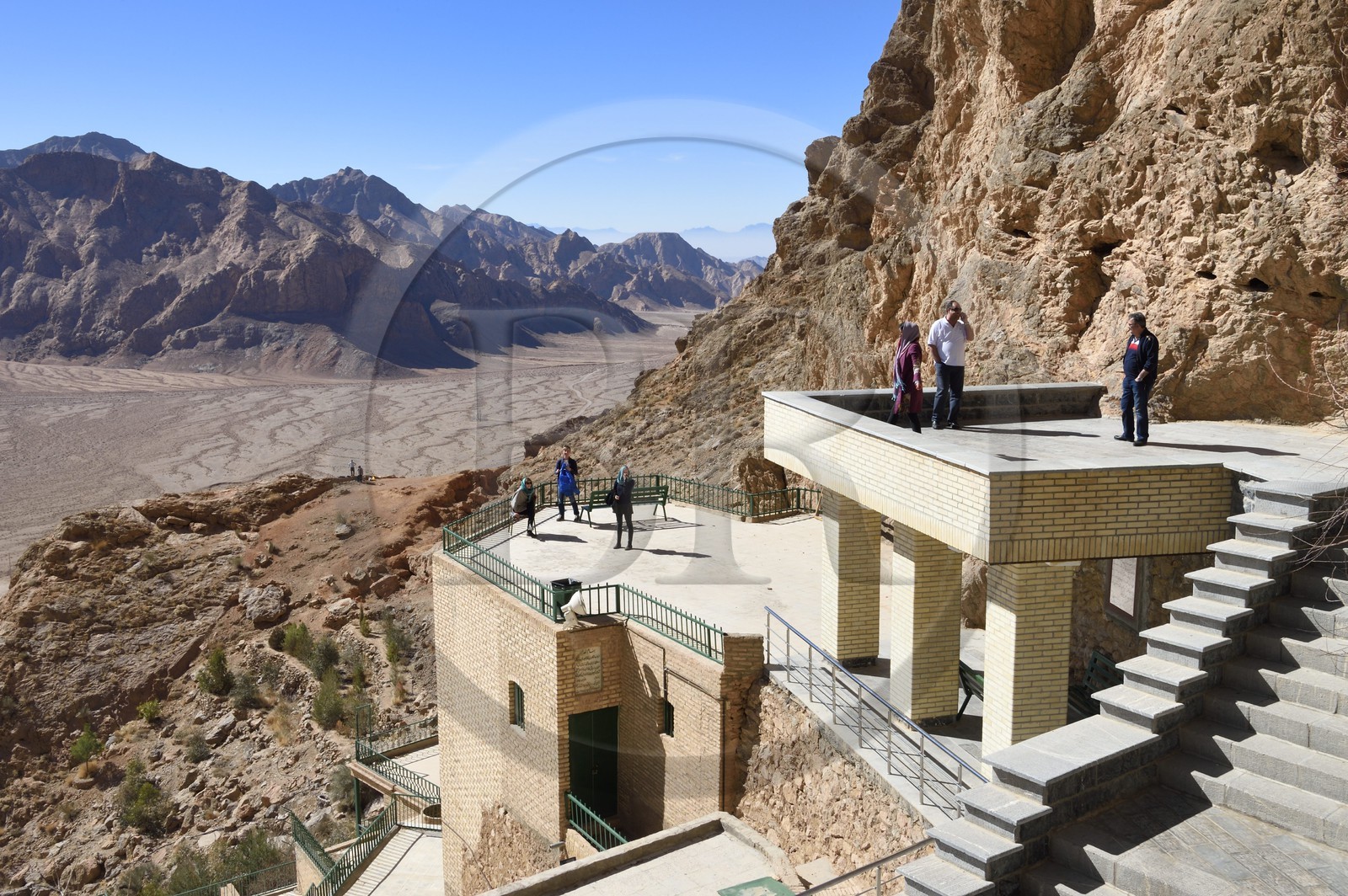 Iran, Province de Yazd, temple du feu de Chak Chak qui est un haut lieu de pélérinage pour les Zoroastriens