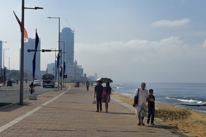 Sri Lanka, Western Province, Colombo District, Colombo, the Galle Face Green Promenade