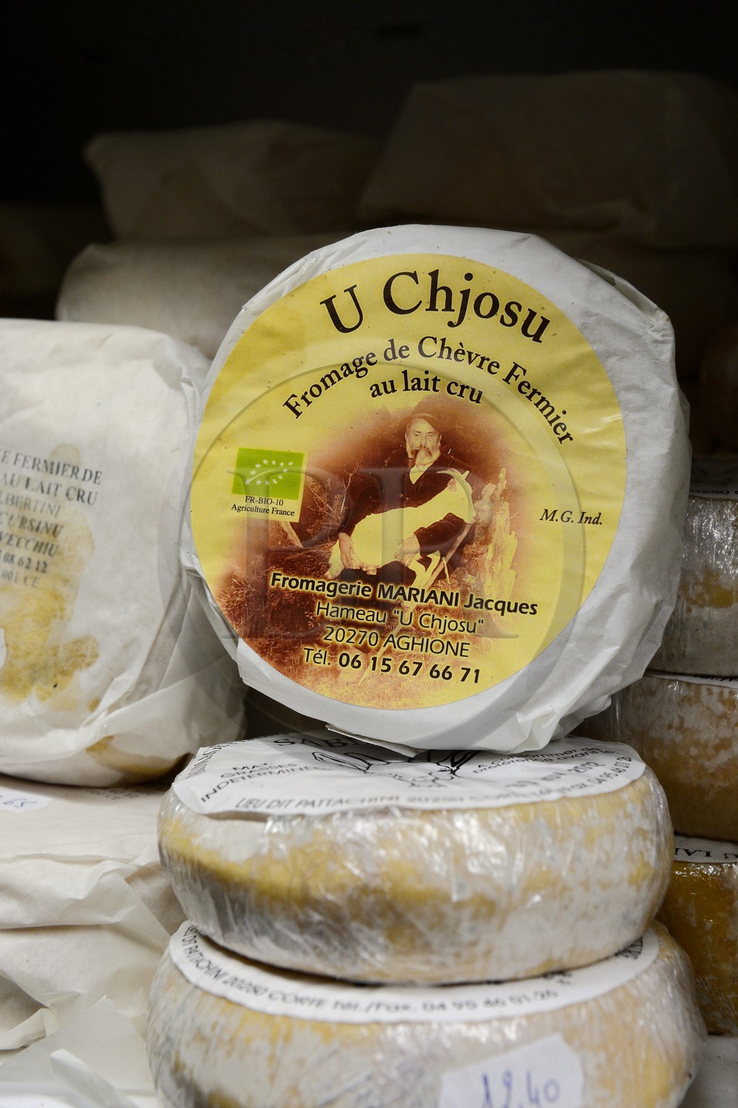 France, Haute-Corse (2B), Bastia, le magasin de produits corses U Montagnolu