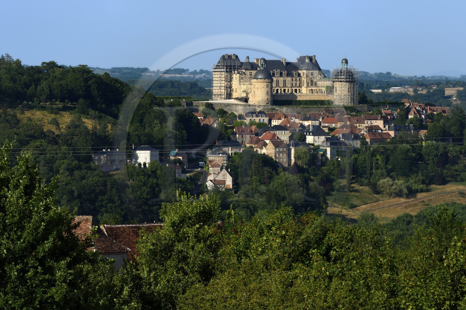 France, Dordogne (24), Périgord Noir, chateau de Hautefort