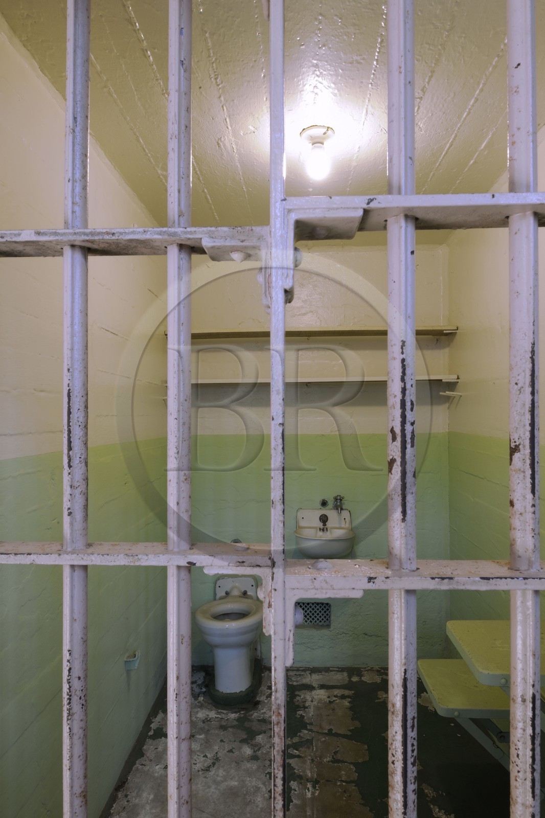 Etats-Unis, Californie, San Francisco, cellule de la prison d'Alcatraz