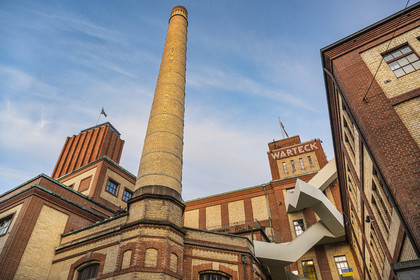 Suisse, Bâle, le site de l'ancienne brasserie Werkraum Warteck qui abrite des jeunes entreprises, des lieux culturels et des restaurants