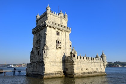 Portugal, Lisbonne, Bélem, Tour de Bélem (Torre de Bélem), classé Patrimoine Mondial de l'UNESCO