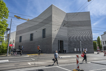 Switzerland, Basel, the Kunstmuseum Basel (art museum) Neubau by the Basel architect firm Christ & Gantenbein