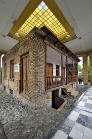 Georgia, Shida Kartli, Gori, hometown of Joseph Stalin, the birthplace of Stalin in its case in the Stalin museum