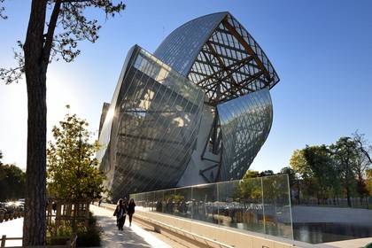 France, Paris, Louis Vuitton Foundation by architect Frank Gehry (a special authorization is required before publication)