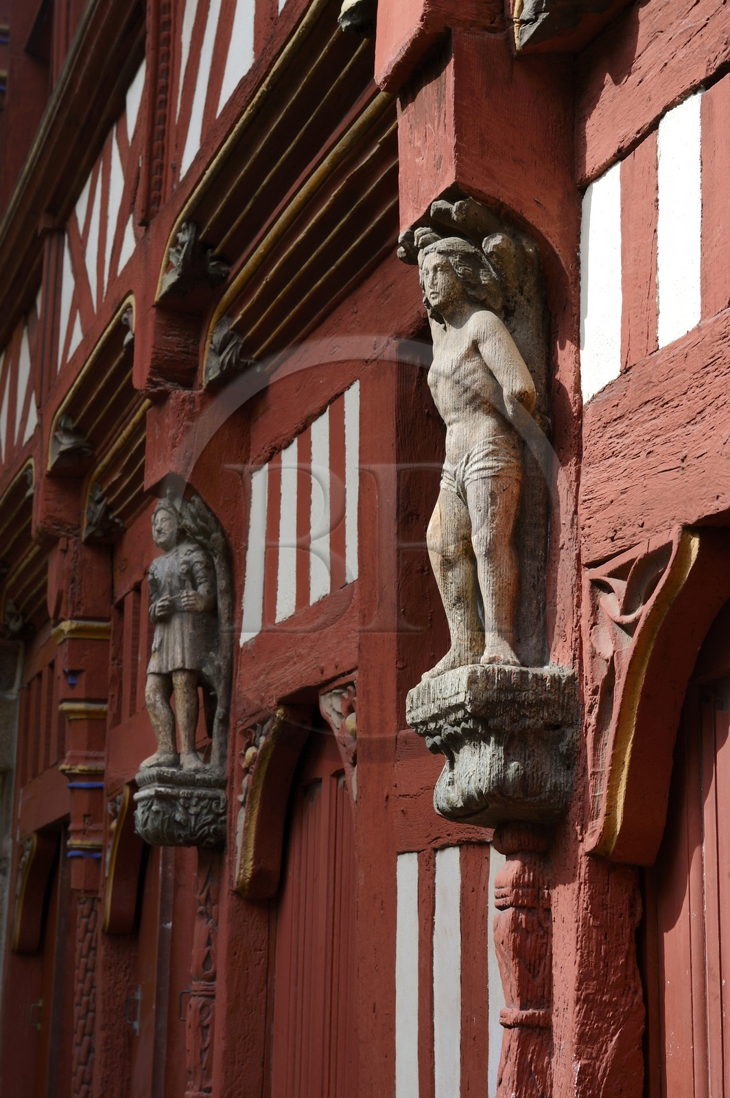 France, Ille-et-Vilaine, Rennes, half-timbered house Ti-Koz rue Saint-Guillaume