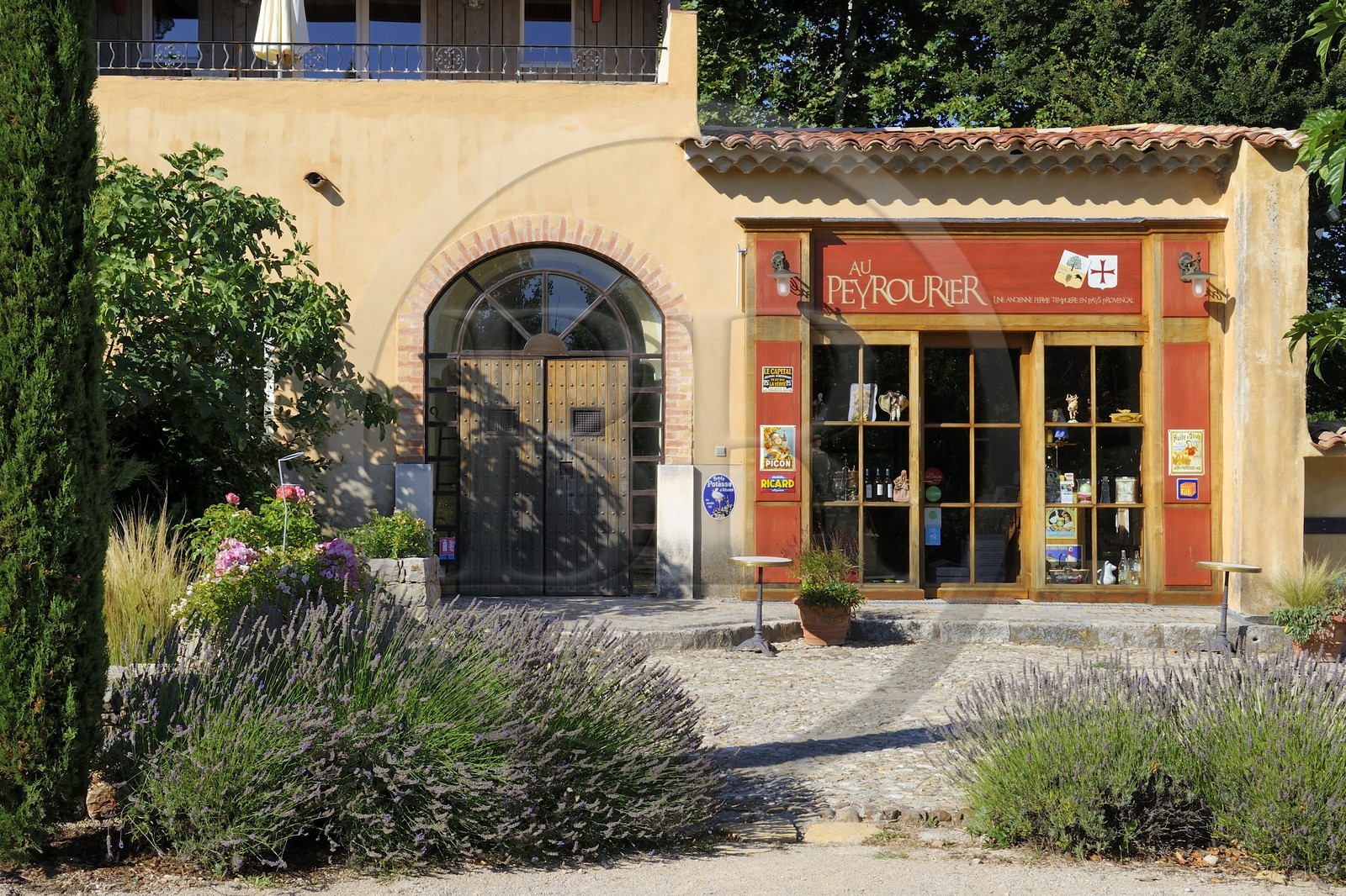France, Var (83), Provence Verte, Bras, vers Saint-Maximin-la-Sainte-Baume, la maison d'hôtes Le Peyrourier, une campagne en Provence