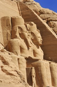 Egypte, Haute Egypte, Nubie, Abou Simbel, site classé Patrimoine Mondial de l'UNESCO, temple de Ramsès II