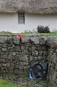 Royaume-Uni, Ecosse, Ayrshire, Ayr, Alloway village de Robert Burns, le Burns cottage, humble chaumière qui fut sa maison natale