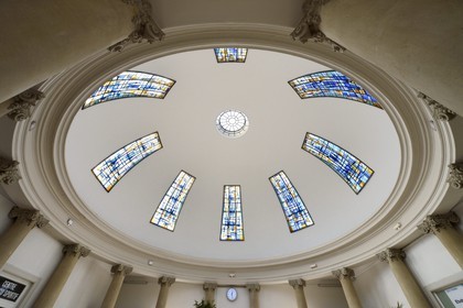 France, Meurthe-et-Moselle, Nancy, round swimming pool of Thermal Nancy, the great dome