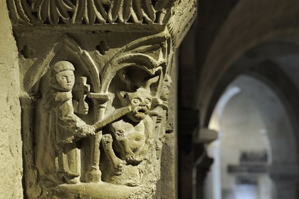 France, Seine Saint Denis, Saint Denis, the Saint Denis Basilica, the crypt