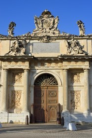 France, Var, Toulon, Musée national de la Marine (National Navy Museum), the Arsenal Gate built in 1738 and moved to become the entrance to the museum