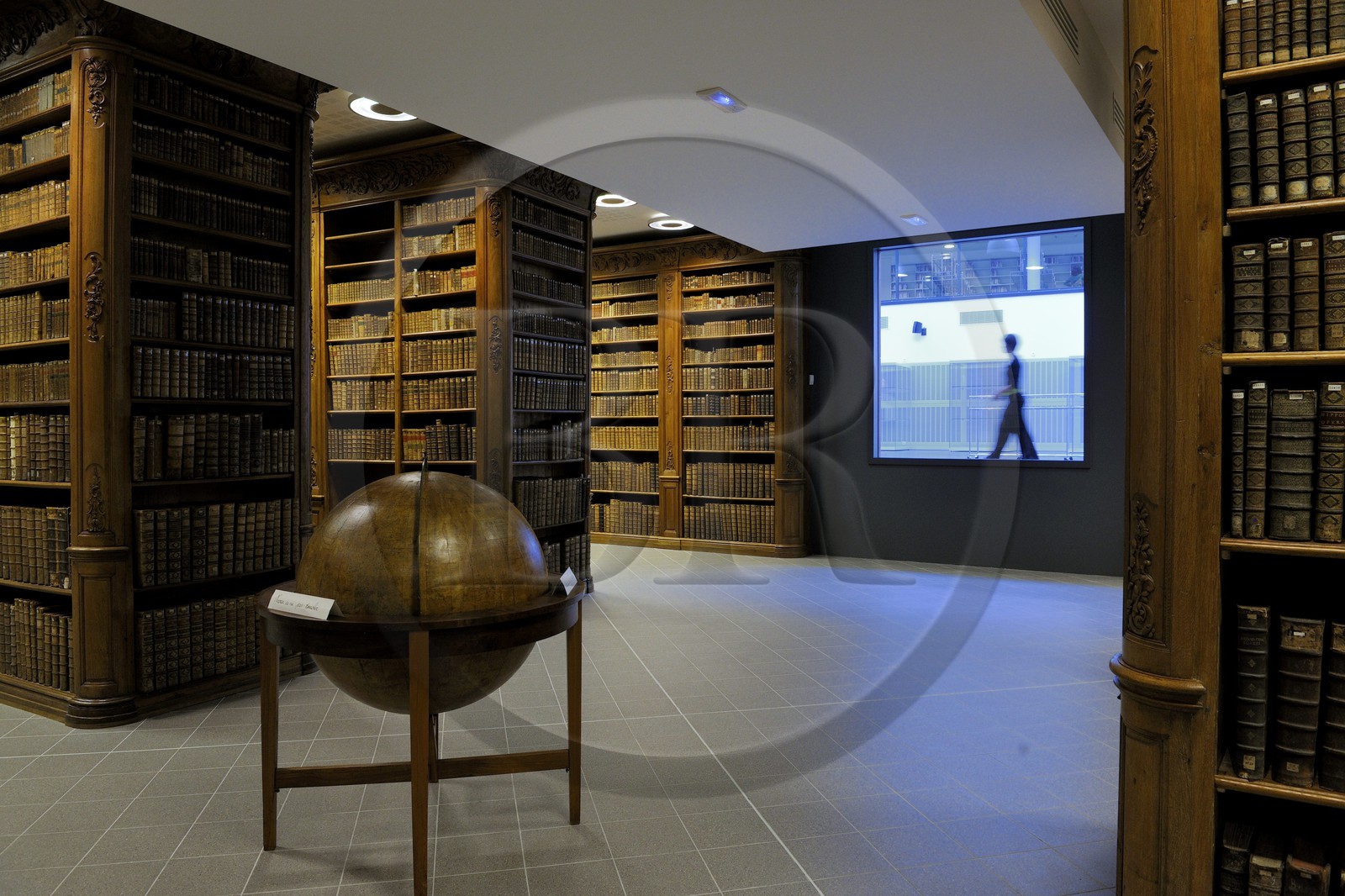 France, Vosges (88), Epinal, la B.M.I. (Bibliothèque Multimédia Intercommunale) renferme un fonds important d'ouvrages anciens (manuscrits, incunables…) installé dans des boiseries du 18e siècle au cœur d'un bâtiment inauguré en avril 2009