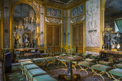 France, Seine-et-Marne (77), Fontainebleau, chateau de Fontainebleau, classé Patrimoine Mondial par l'UNESCO, le grand salon de l'impératrice