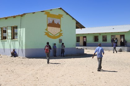 Namibia, Erongo region, Damaraland, the Spitzkoppe in the Namib Desert, Katora Primary School