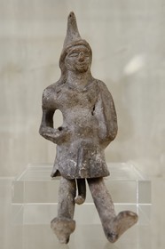 France, Isere, Vienne, Fine Arts and Archaeology Museum on the first floor of the old grain market, statue of Roman times with erotic character