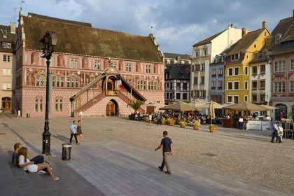 France, Haut Rhin, Mulhouse, Place de la Reunion (Reunion's Square), Town Hall and Historical Museum