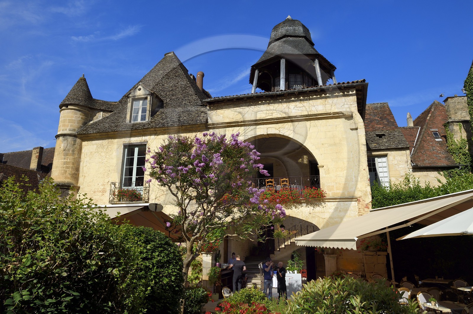 France, Dordogne (24), Périgord Noir, vallée de la Dordogne, Sarlat-la-Canéda, Le présidial où s'exercait la justice royale, haut lieu de la magistrature royale, aujourd'hui le restaurant Présidial