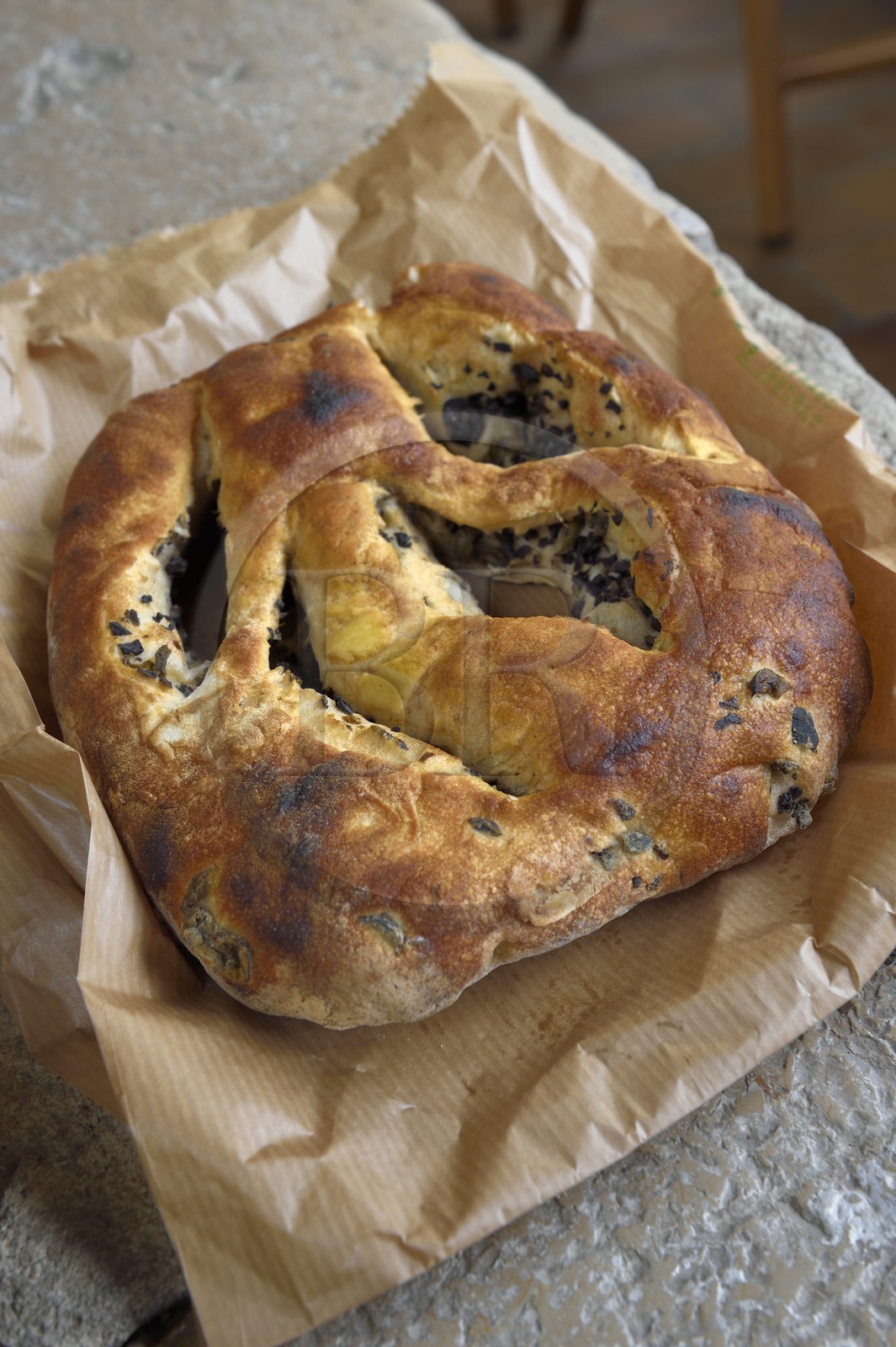 France, Alpes-Maritimes (06), Menton, fougasse aux olives