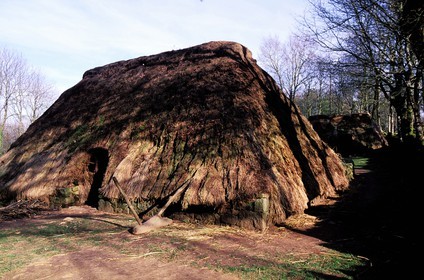 France, Morbihan, Melrand, a restoration of a village of the year 1000