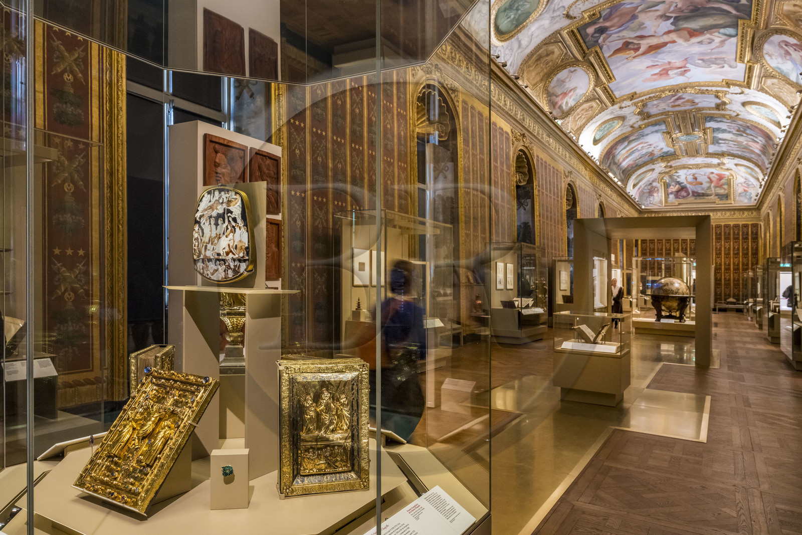 France, Paris (75), Bibliothèque Nationale de France, site Richelieu, la galerie Mazarin, le trésor de la Sainte-Chapelle constitué pour le roi Louis IX (1226-1270) futur Saint-Louis
