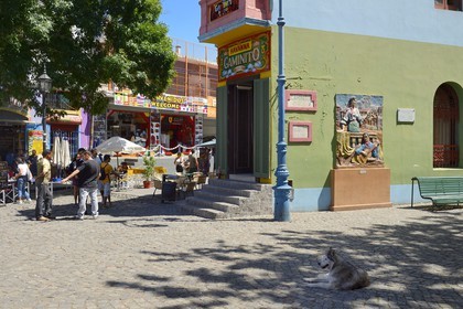 Argentina, Buenos Aires, La Boca district, the Caminito street